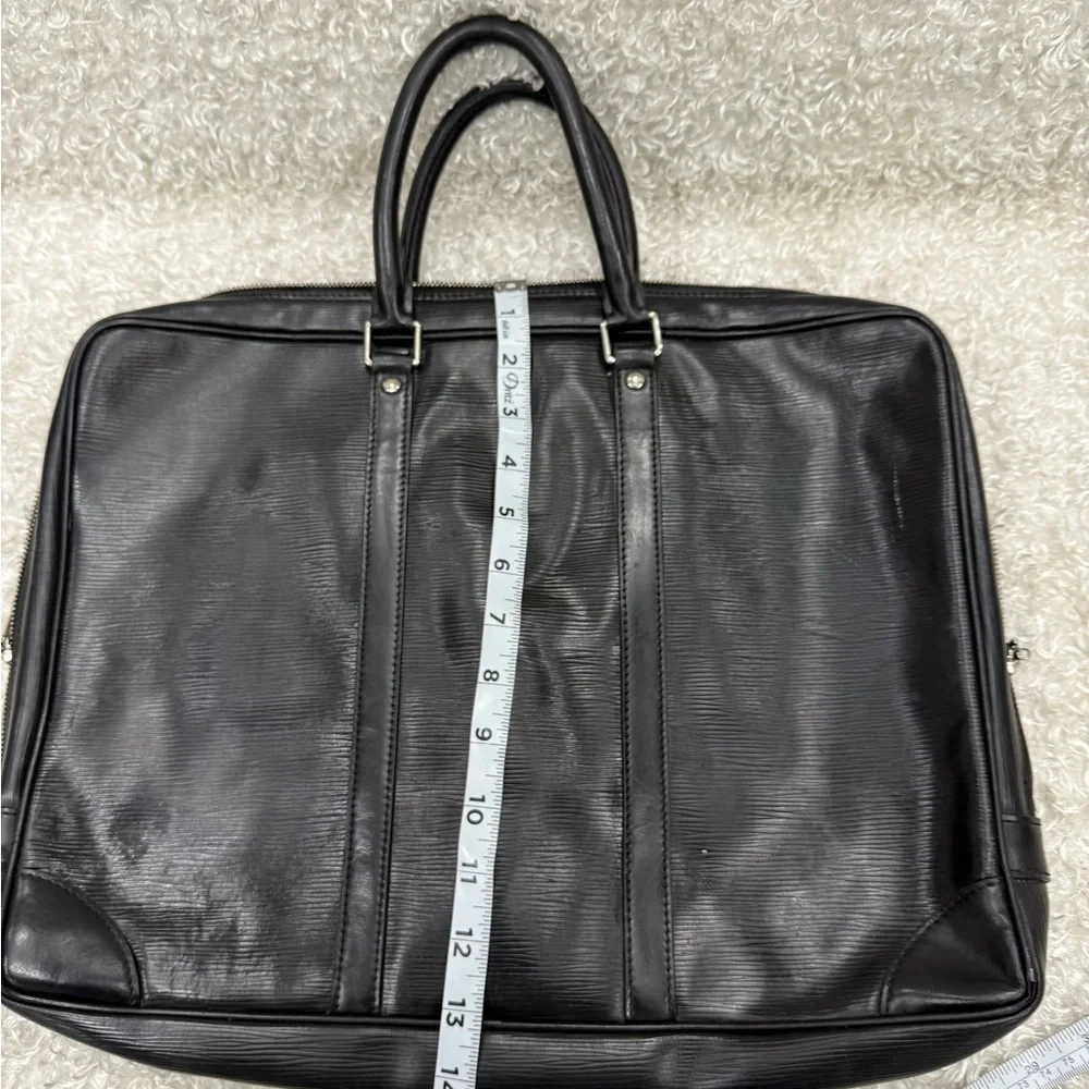 Louis Vuitton Epi Black Leather Briefcase Bag